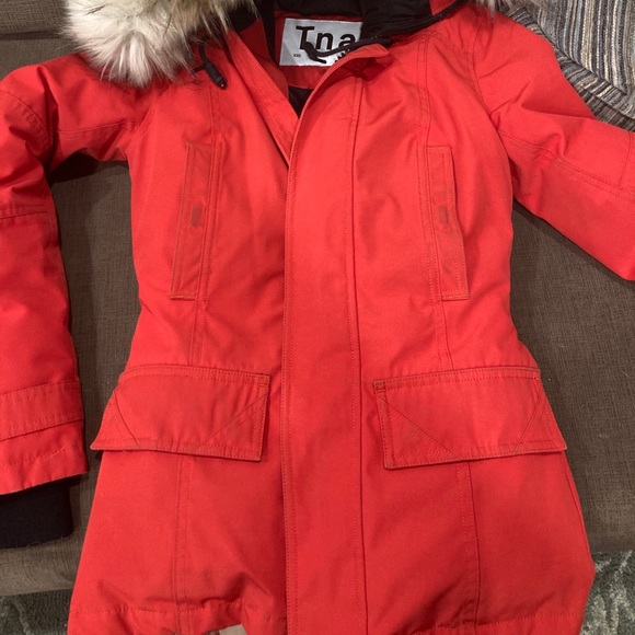 Aritzia TNA Larsen Parka XXS red - Picture 2 of 4